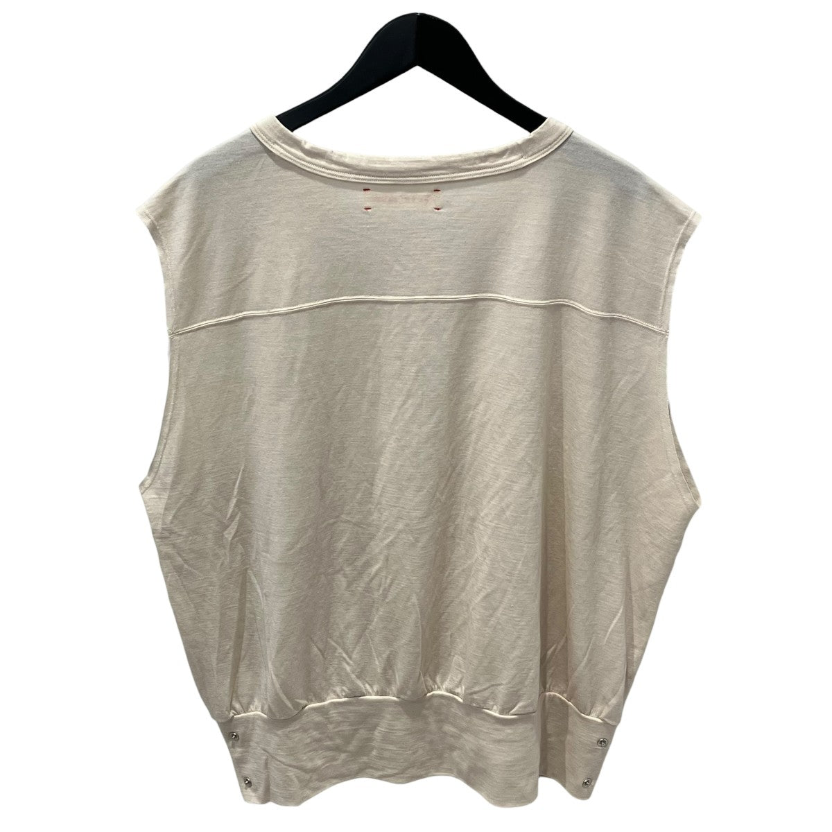 26SSsw ns top／ecruノースリーブTシャツbo-06cn03