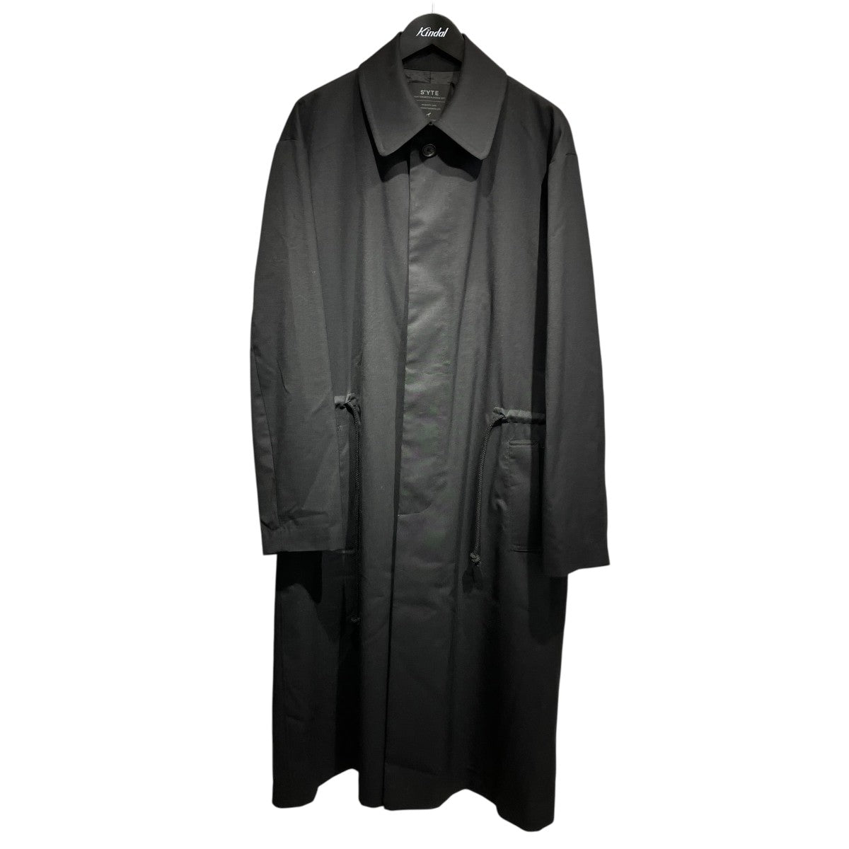 T／W GABARDINE SOUTIEN COLLAR WAIST TIE AND WING LONG COATステンカラーコートUV-C31-101