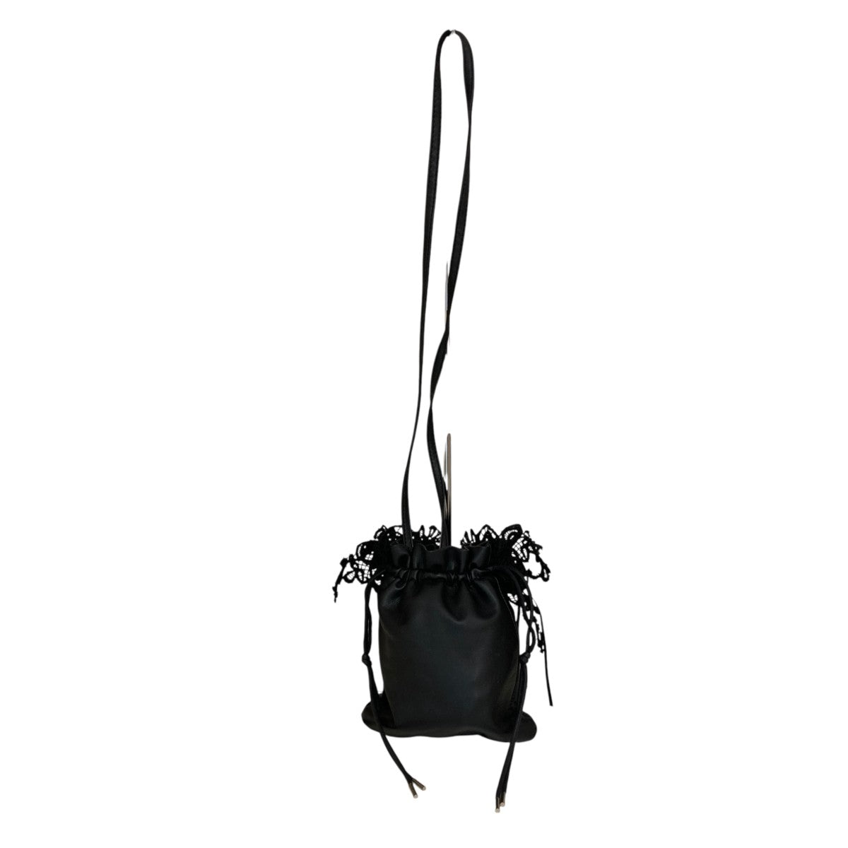 DAISUKE TANAKA STUSIOUS別注LACE FLOWER DRAWSTRING SACOCHEショルダーバッグ 古着・中古-2枚目のアイテム画像