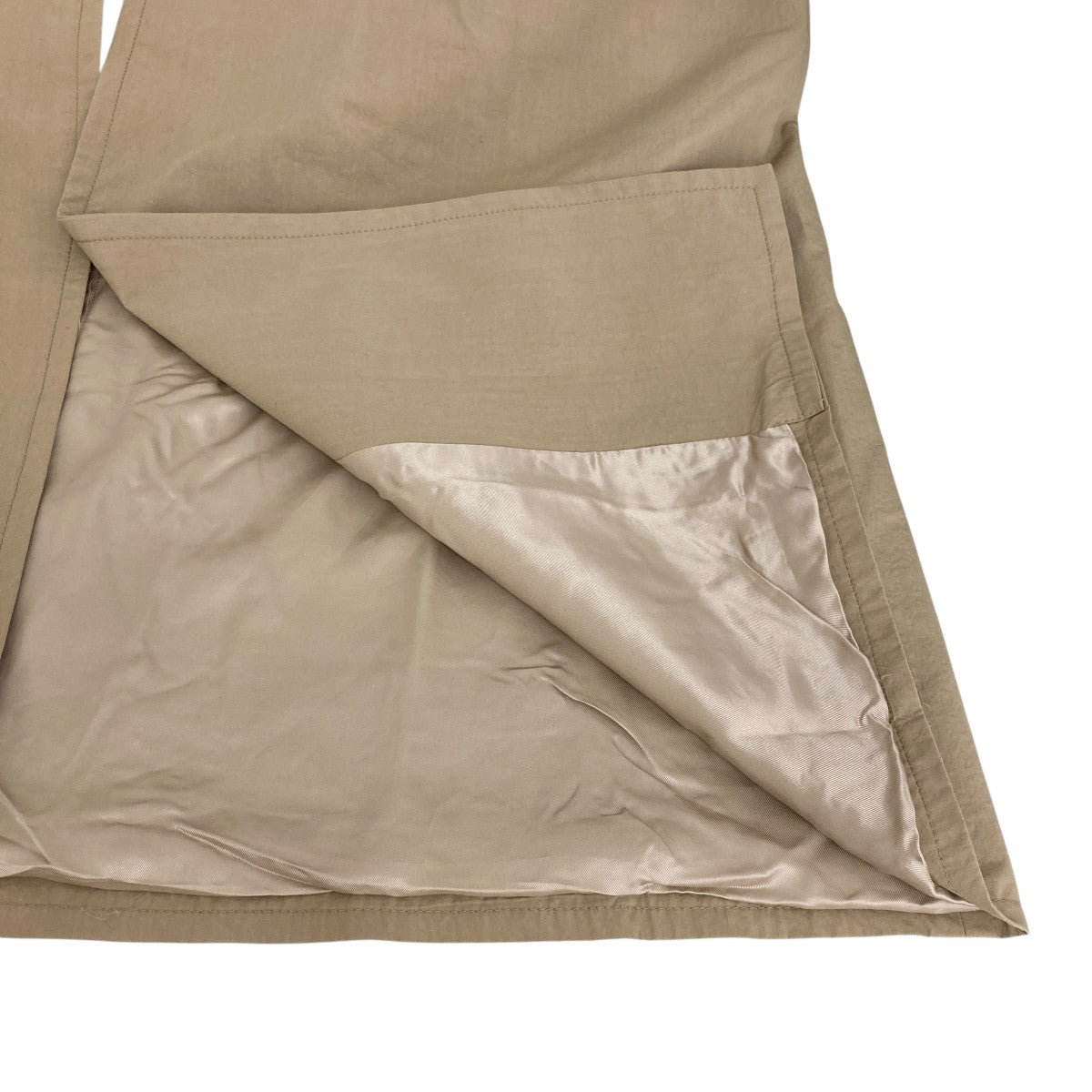 COTTON BLEND ROUNDED COTTON POLYMIDE COATステンカラーコート223-105-218
