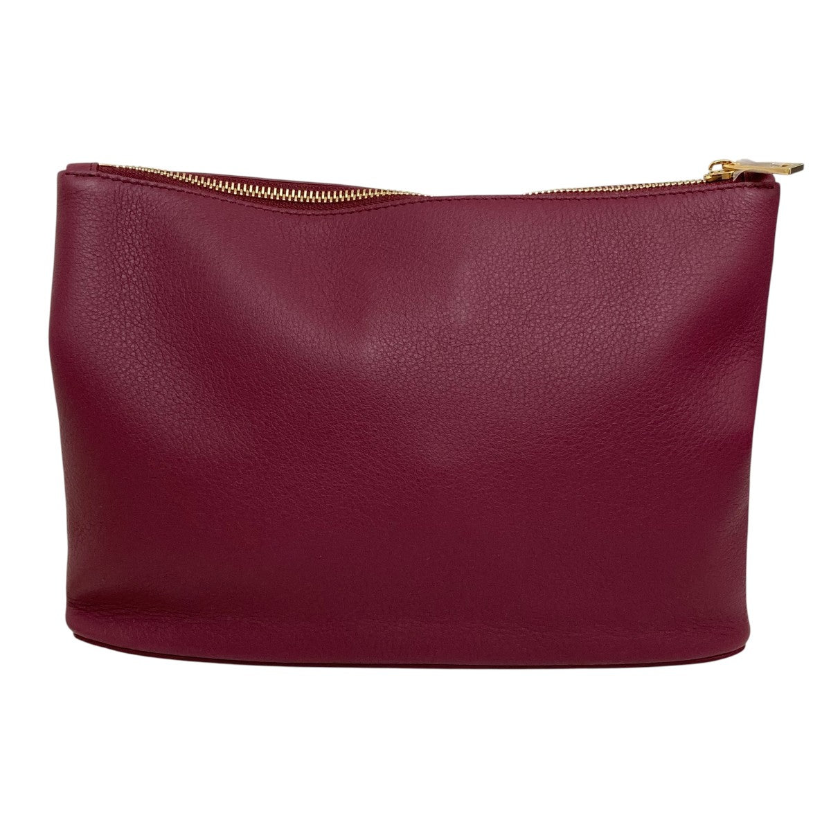 OBLONG POUCH PLAI CRIMSONクラッチバッグ