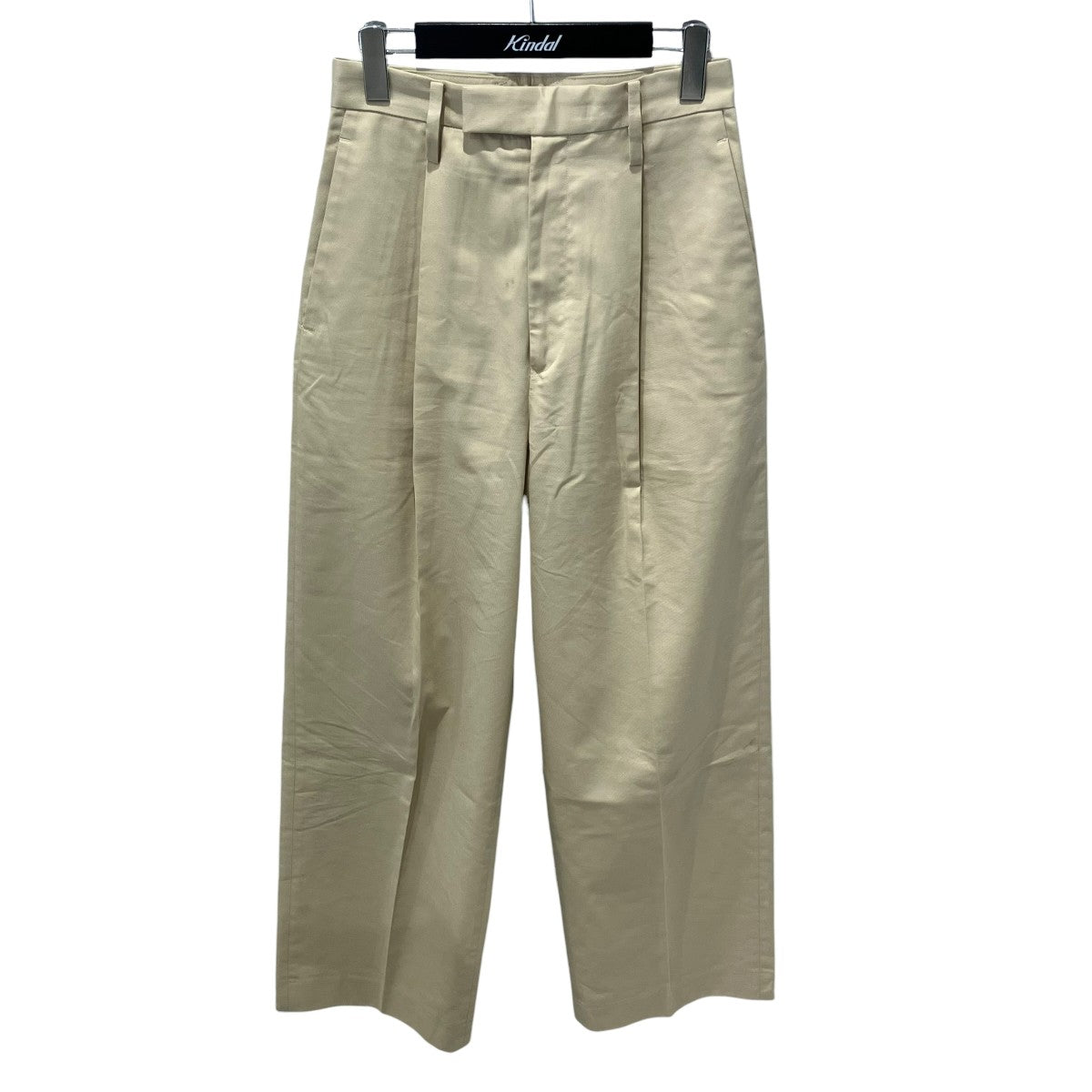 24SSEXCLUSIVE SUPER FINE WOOL COTTON TWILL PANTSスラックスA24SP08RH