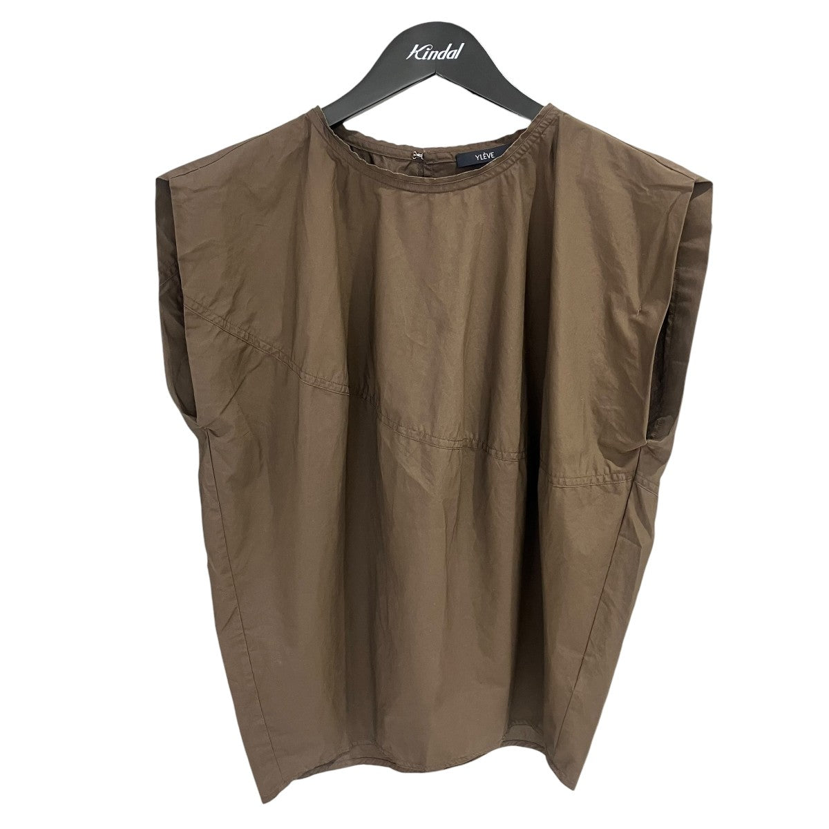 25SSSUVIN COTTON TYPEWRITER PULL OVER BLOUSEノースリーブブラウス168-5150082