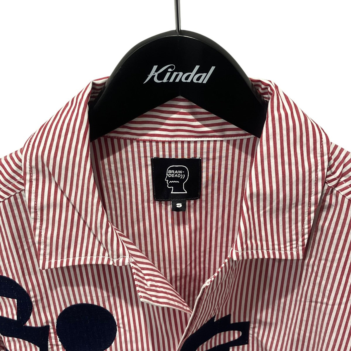 GASTROMANIAC BUTTON UP SHIRTストライプ長袖シャツ