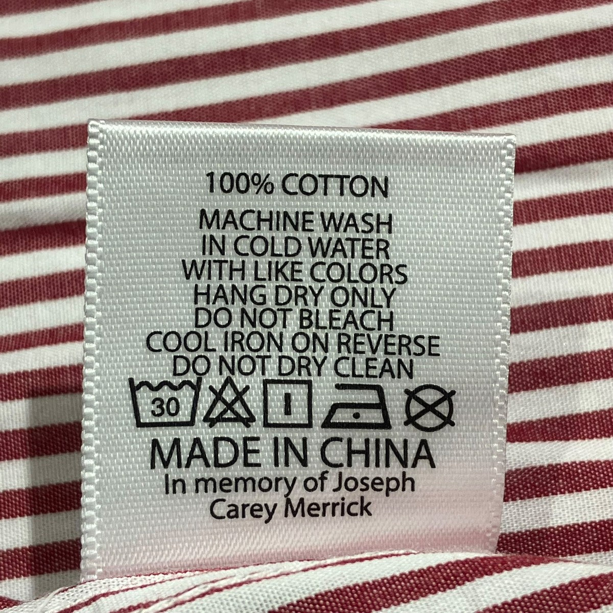 GASTROMANIAC BUTTON UP SHIRTストライプ長袖シャツ