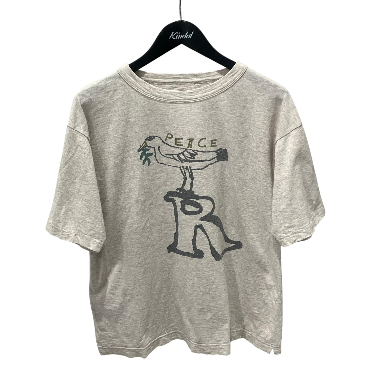 ピースバードプリント 908 45星Tシャツ半袖Tシャツ