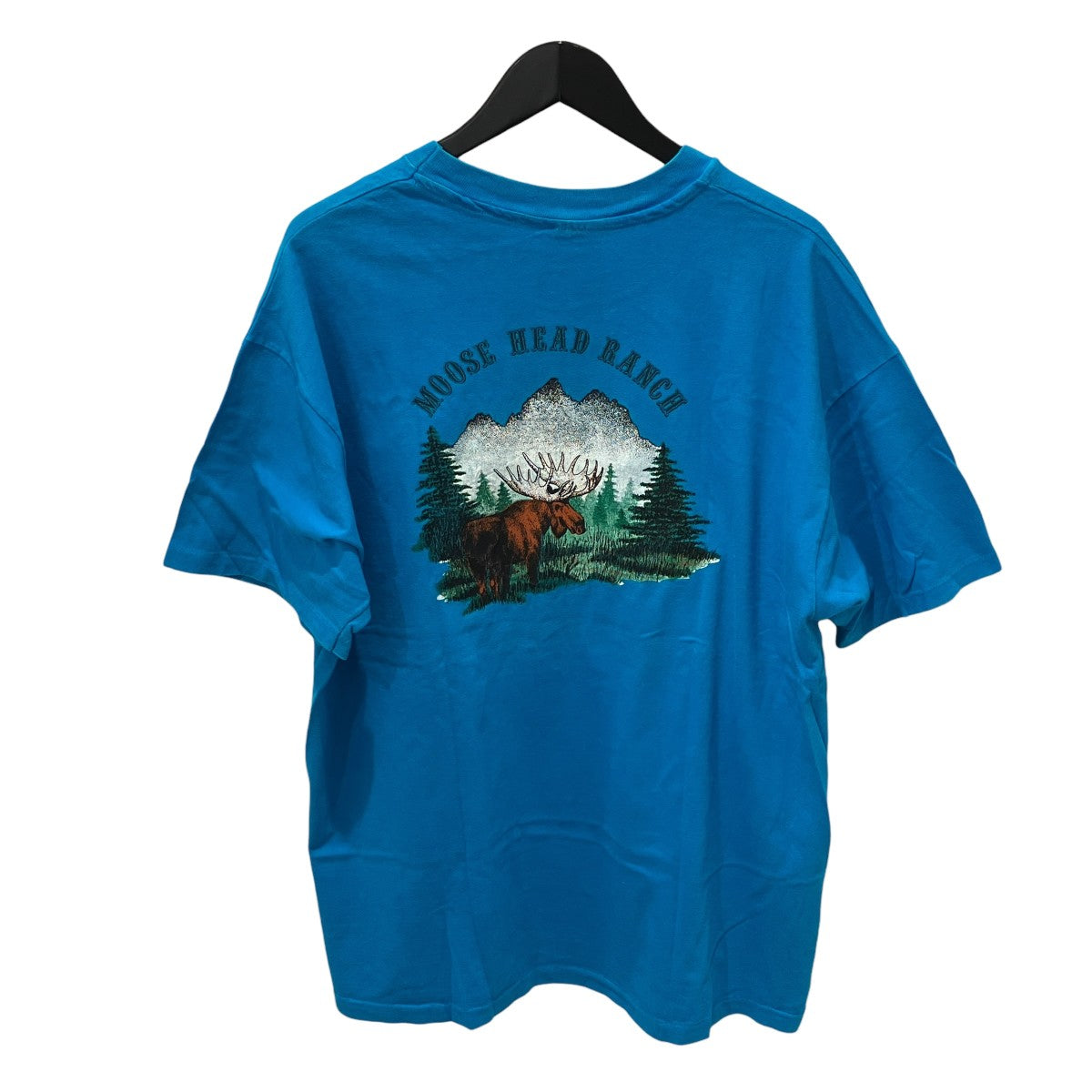 90sシングルステッチ MOOSE HEAD RANCH半袖Tシャツ