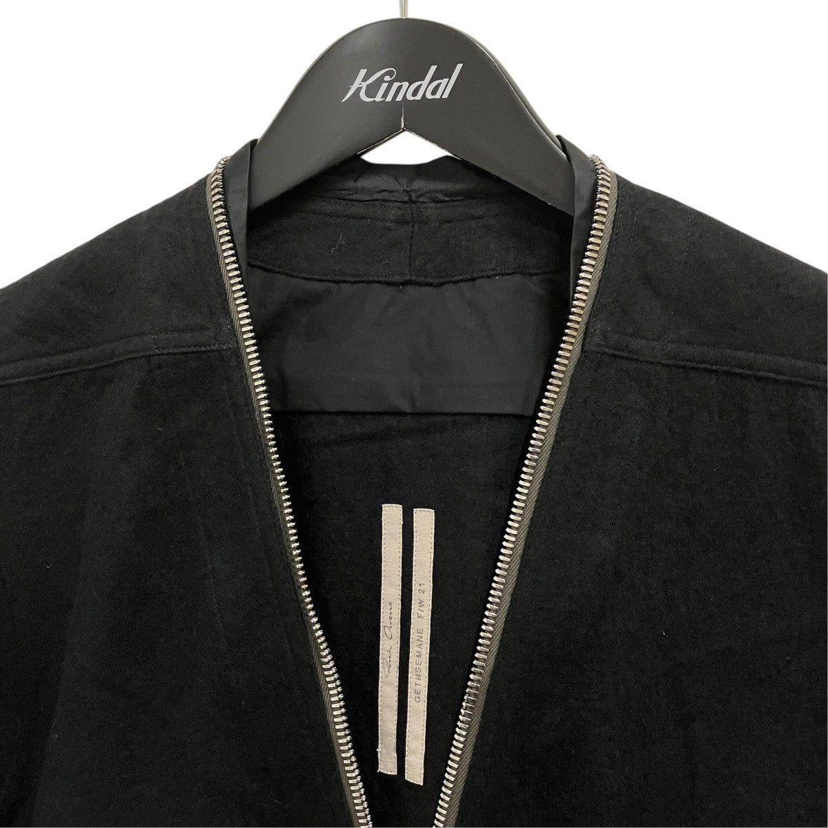 RICK OWENS 21AWZIP UP LARRY SHIRTジップアップシャツRU02A5288-WCF 古着・中古-3枚目のアイテム画像