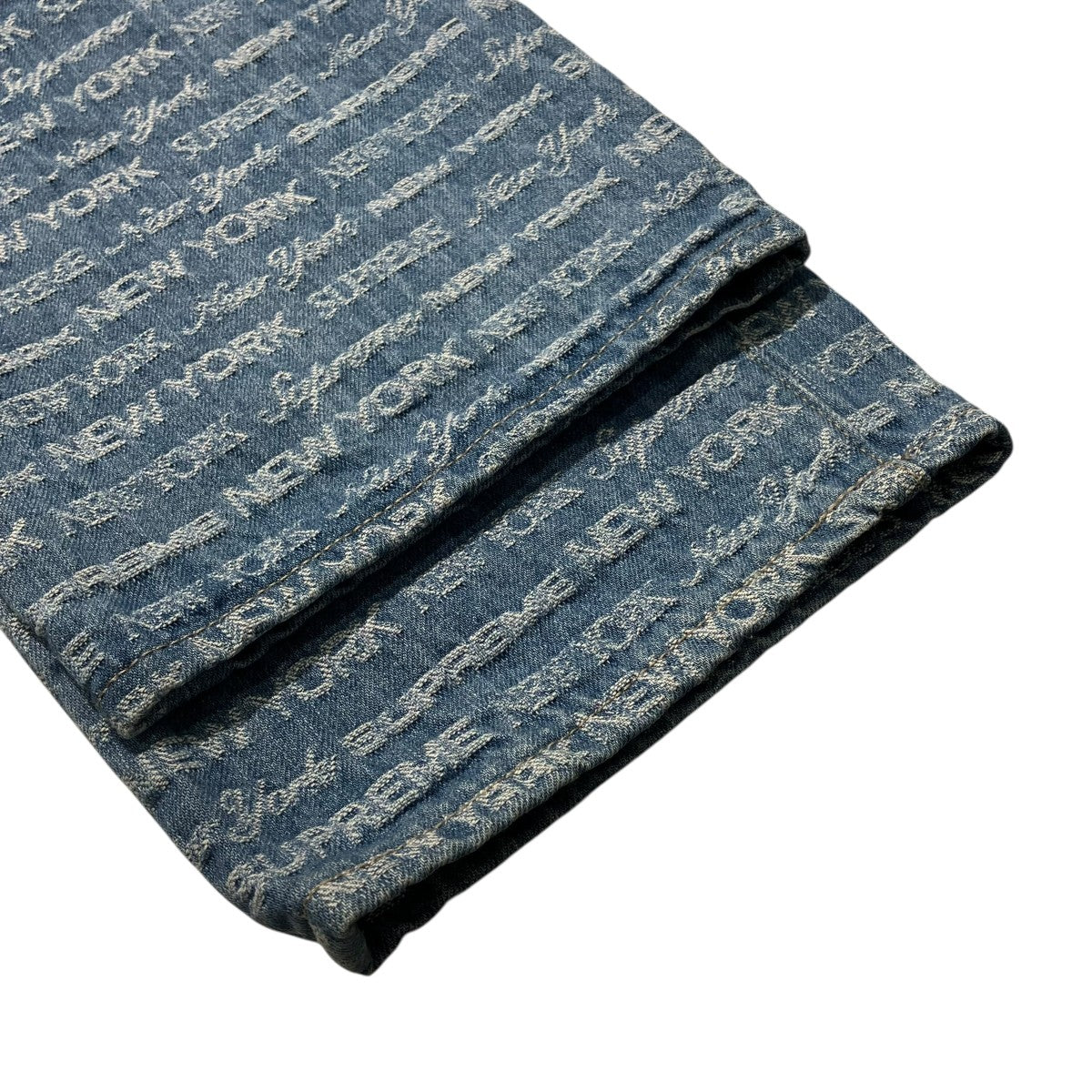 Multi Type Jacquard Regular Jeanデニムパンツ