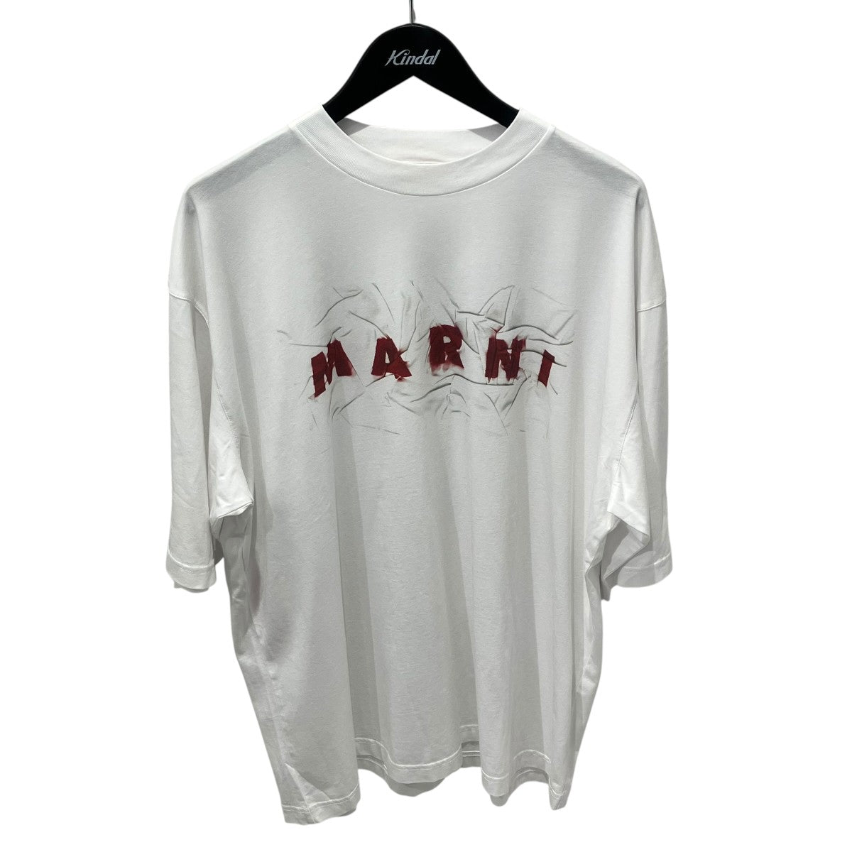 24AWBIG LOGO T-SHIRT マキシリンクルエフェクトロゴプリント半袖TシャツHUMU0223PV
