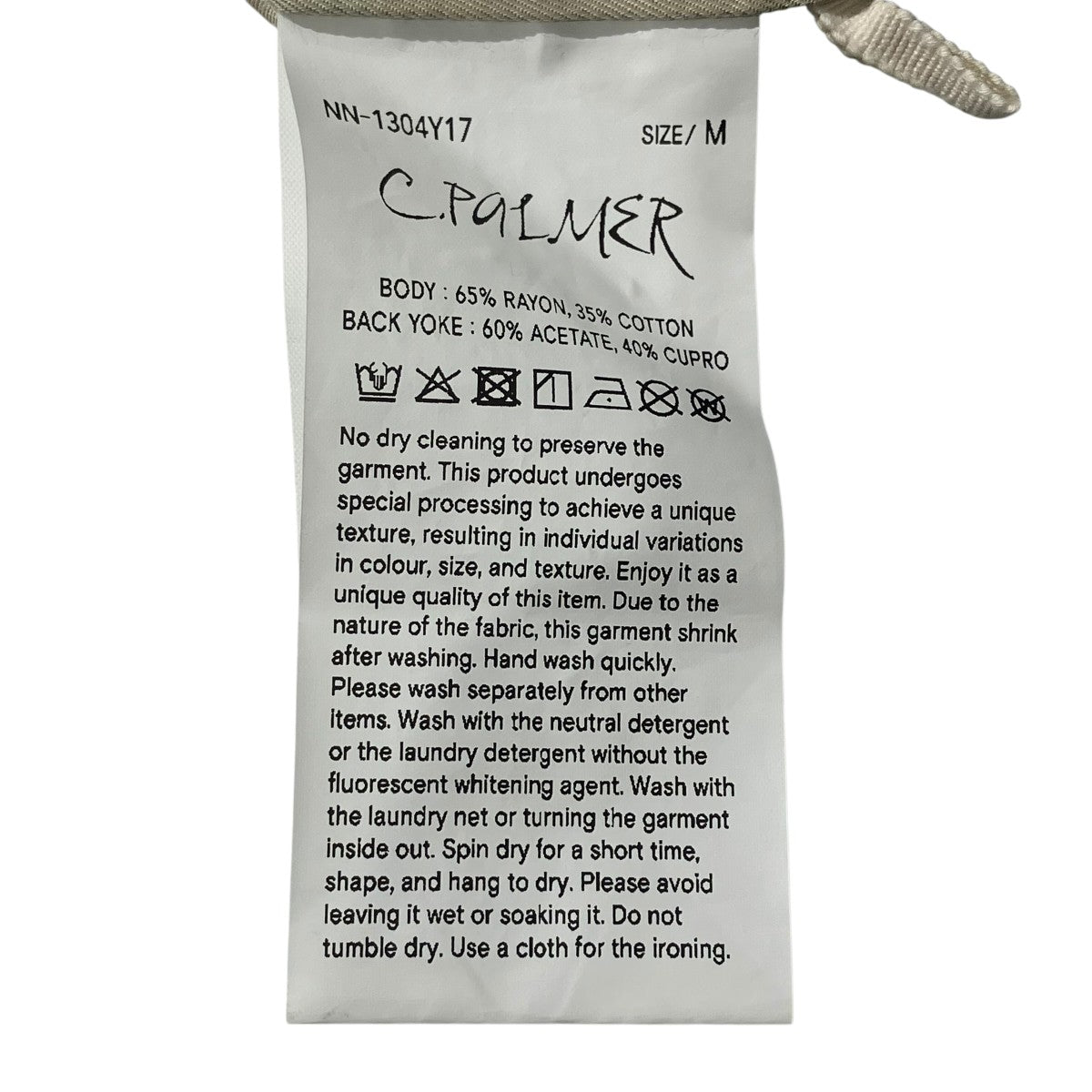 26SSC．PALMER ヤブサメプリントボードシャツ長袖シャツNN-1304Y17