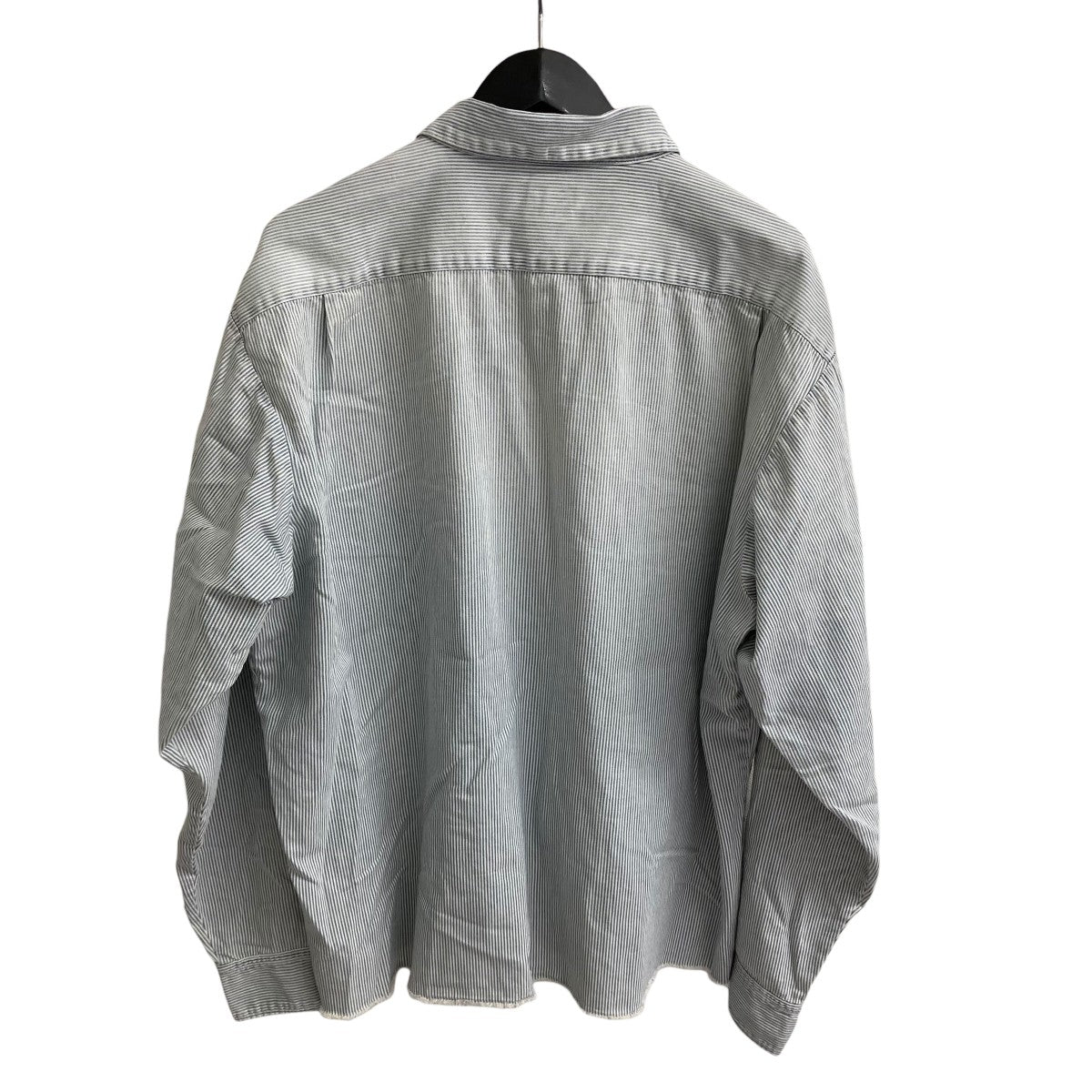 SAINT MICHAEL 26SSHICKORY SHIRT STRIPE長袖シャツSM-MK8-0000-041 古着・中古-2枚目のアイテム画像