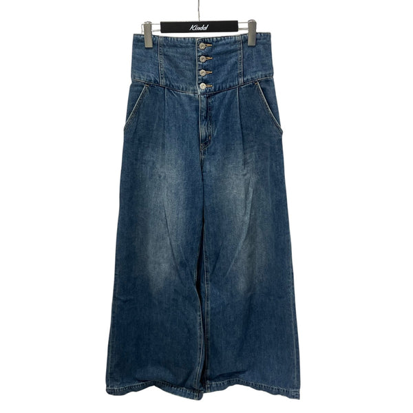 moussy(マウジー) CORSET DESIGN バギーデニムパンツ010jsa11-3521-1