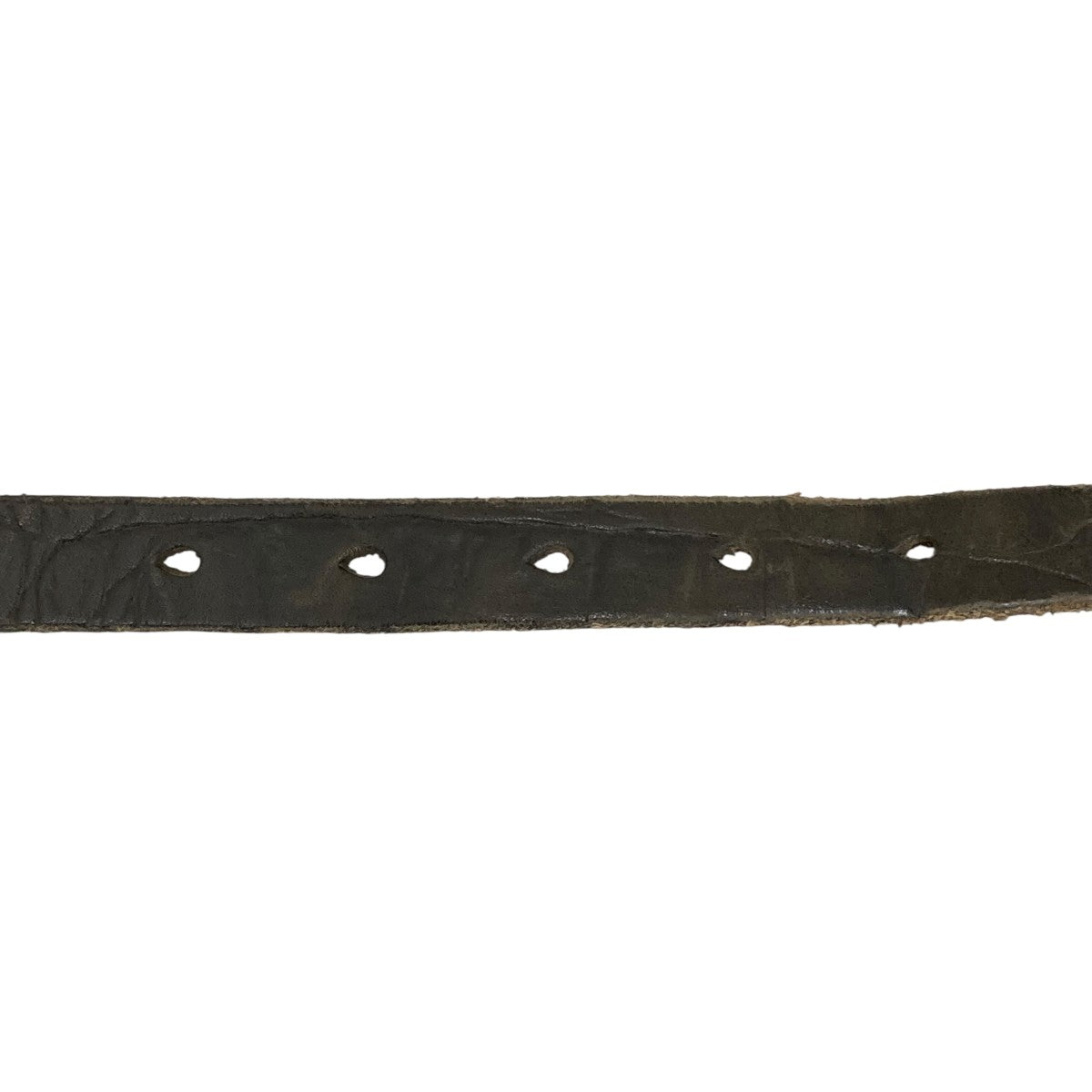 2 CM BELT OLIVE CROCO DEBOSSED LEATHERベルト