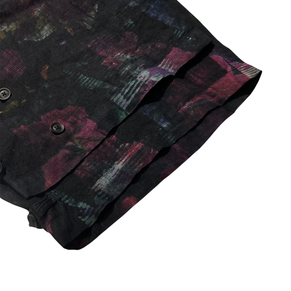 FLOWER PICTURE BOOK PURPLE CHECK PRINT PANTSリネンパンツHG-P78-323