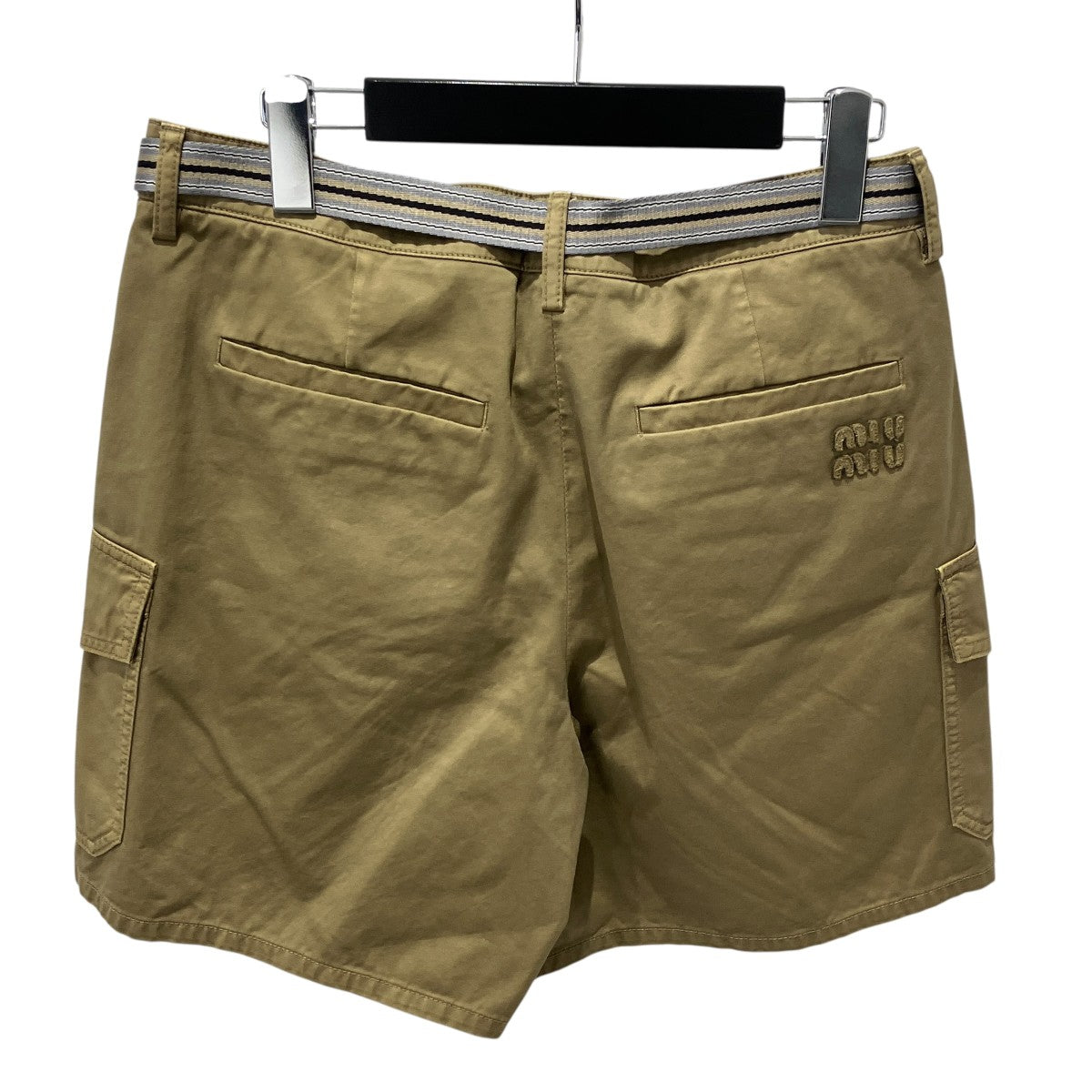 MIU MIU(ミュウミュウ) 25SSGarment-Dyed Cotton Satin Shortsハーフ