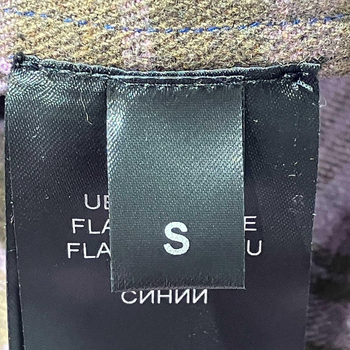 VETEMENTS(ヴェトモン) BLEACHED FLANNEL SHIRTチェック長袖シャツ