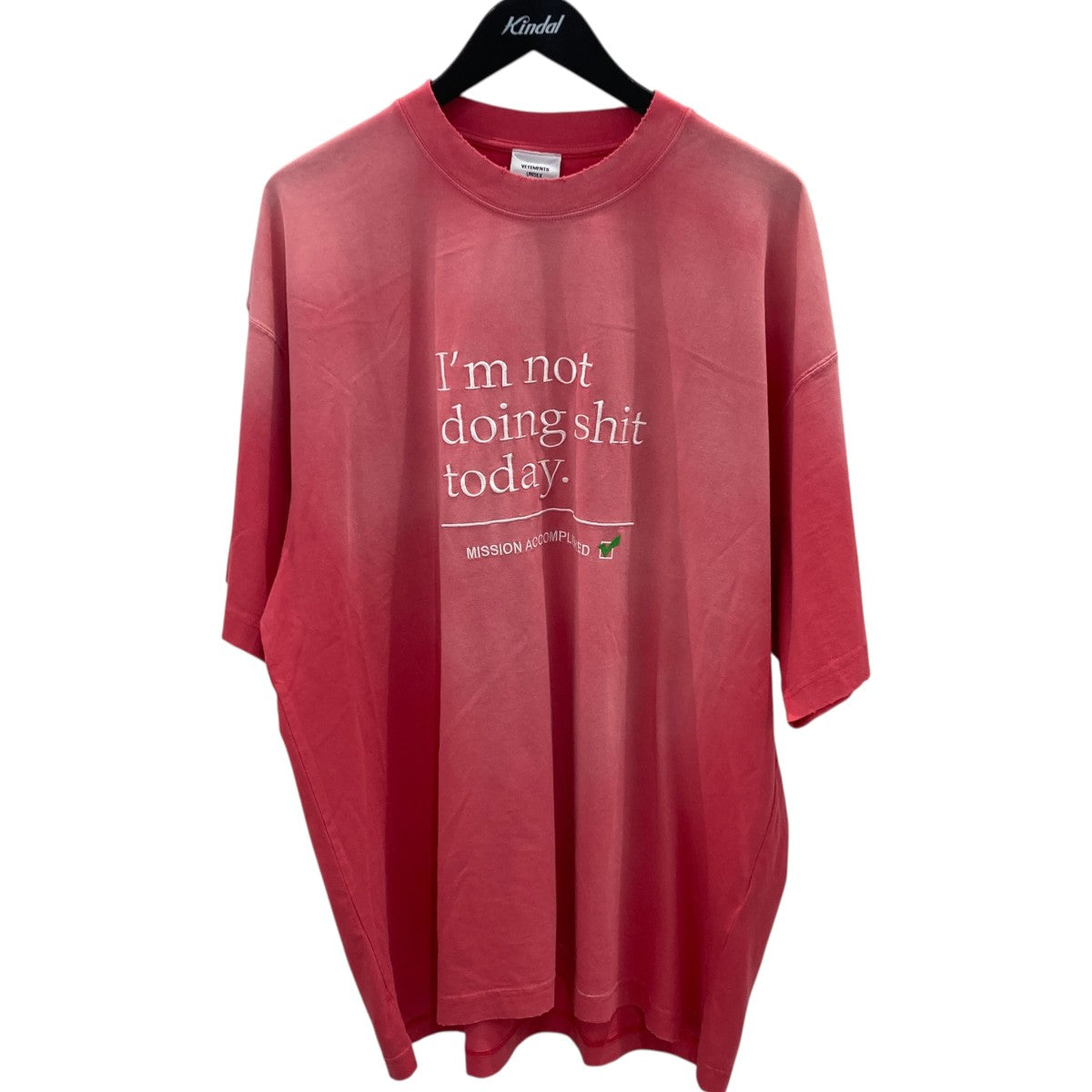 I’m not doing shit todayダメージ加工TシャツUE63TR320P