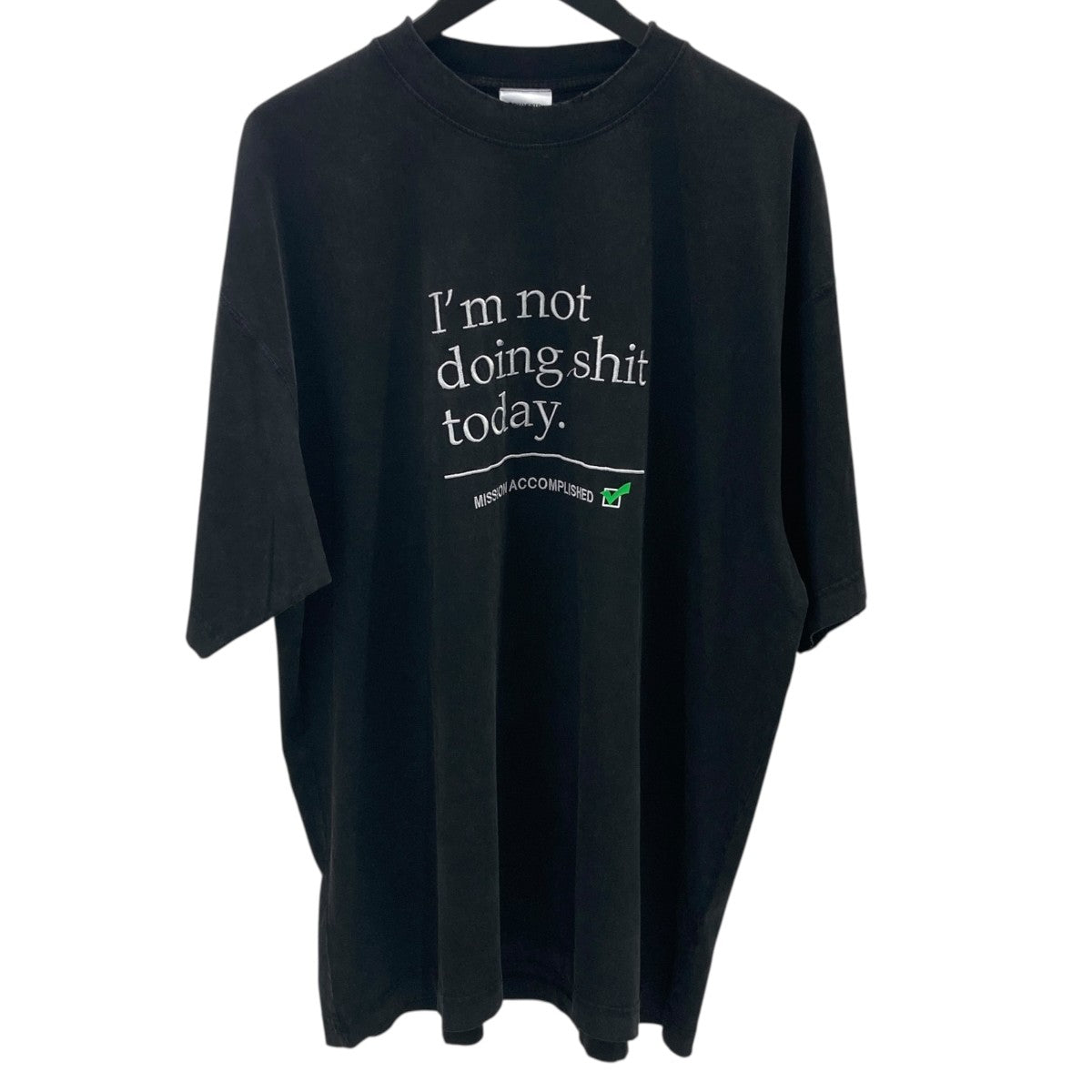 NOT DOING SHIT TODAY T-SHIRTダメージ加工ＴシャツUE63TR320B
