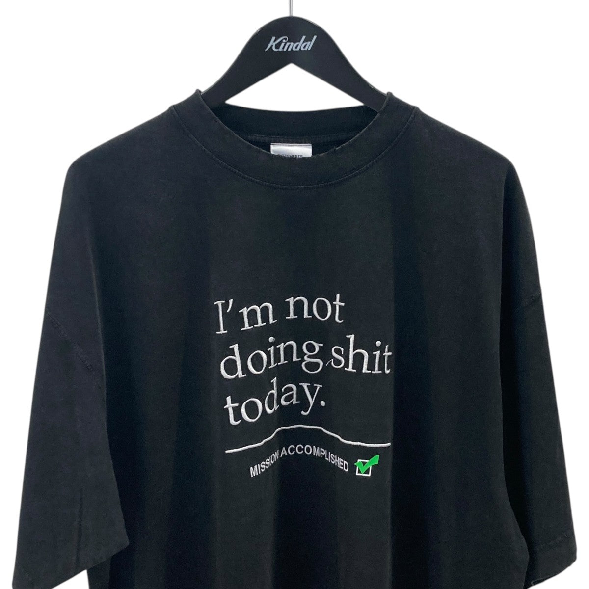 NOT DOING SHIT TODAY T-SHIRTダメージ加工ＴシャツUE63TR320B
