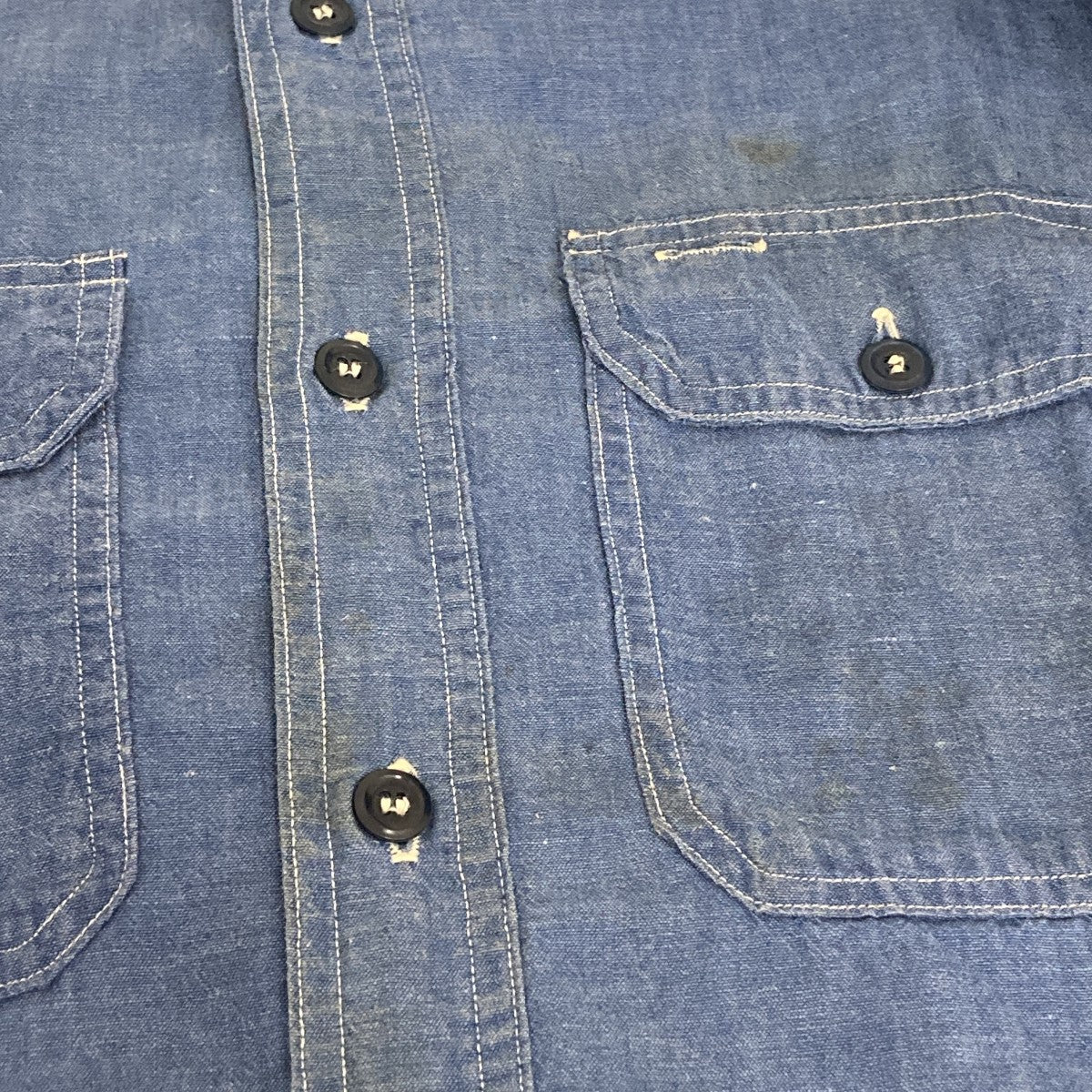 50sCHAMBRAY WORK SHIRTシャツ