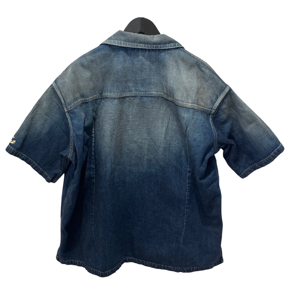 TMT 25SS10oz DENIM SHORT SLEEVE SHIRTSデニムシャツTSH-S2502 古着・中古-2枚目のアイテム画像