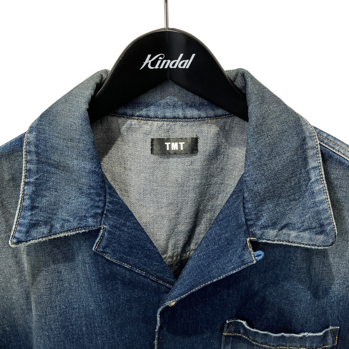 TMT 25SS10oz DENIM SHORT SLEEVE SHIRTSデニムシャツTSH-S2502 古着・中古-3枚目のアイテム画像