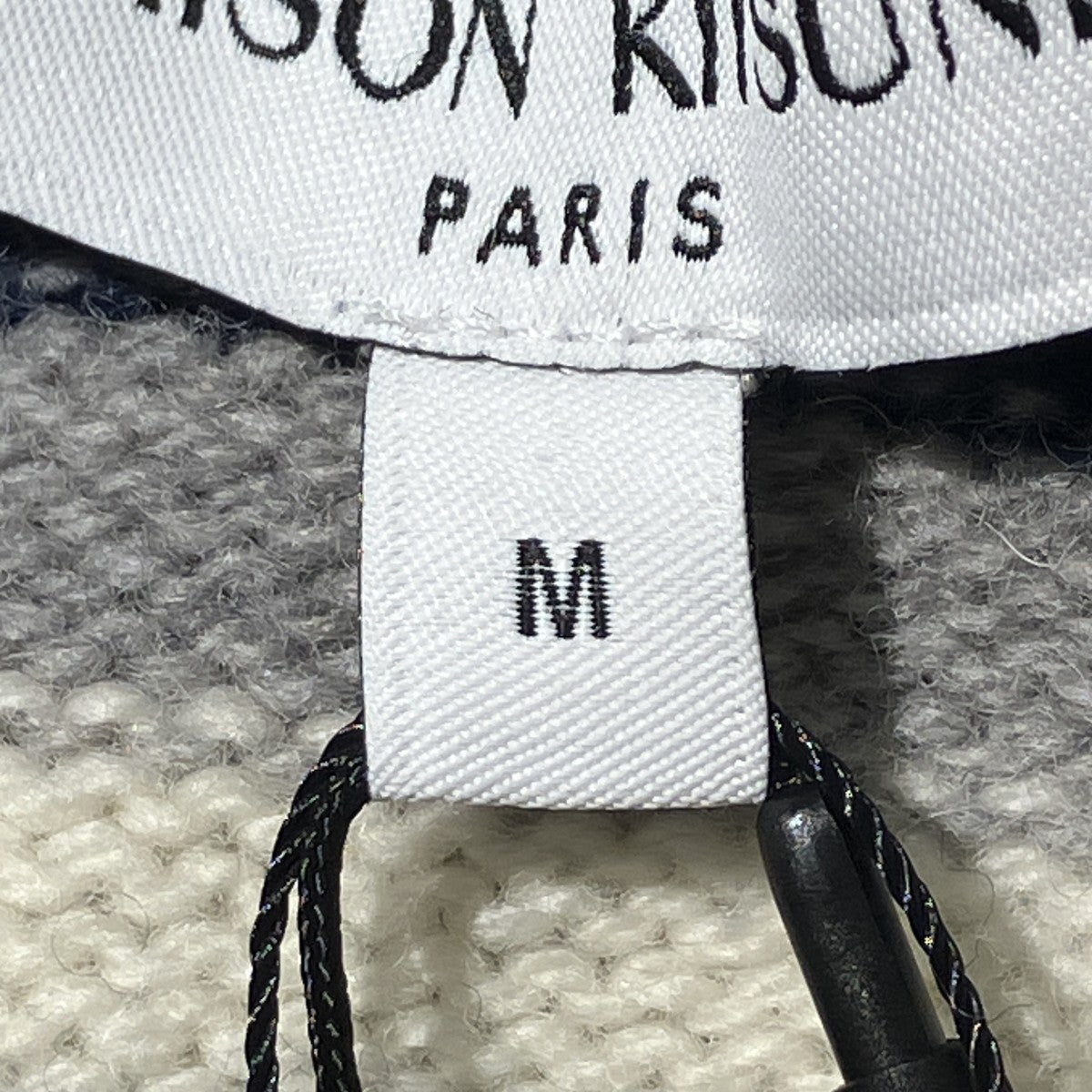 MAISON KITSUNE FOX HEAD INTARSIA STRIPED COMFORT HIGH NECK JUMPERハイネックニットNM00803KM0329 古着・中古-5枚目のアイテム画像