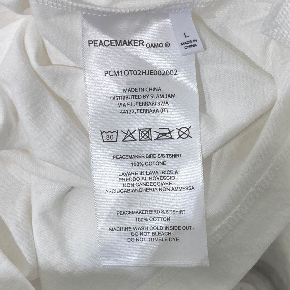Peacemaker Bird S S TshirtTシャツPCM1OT02HJE002002