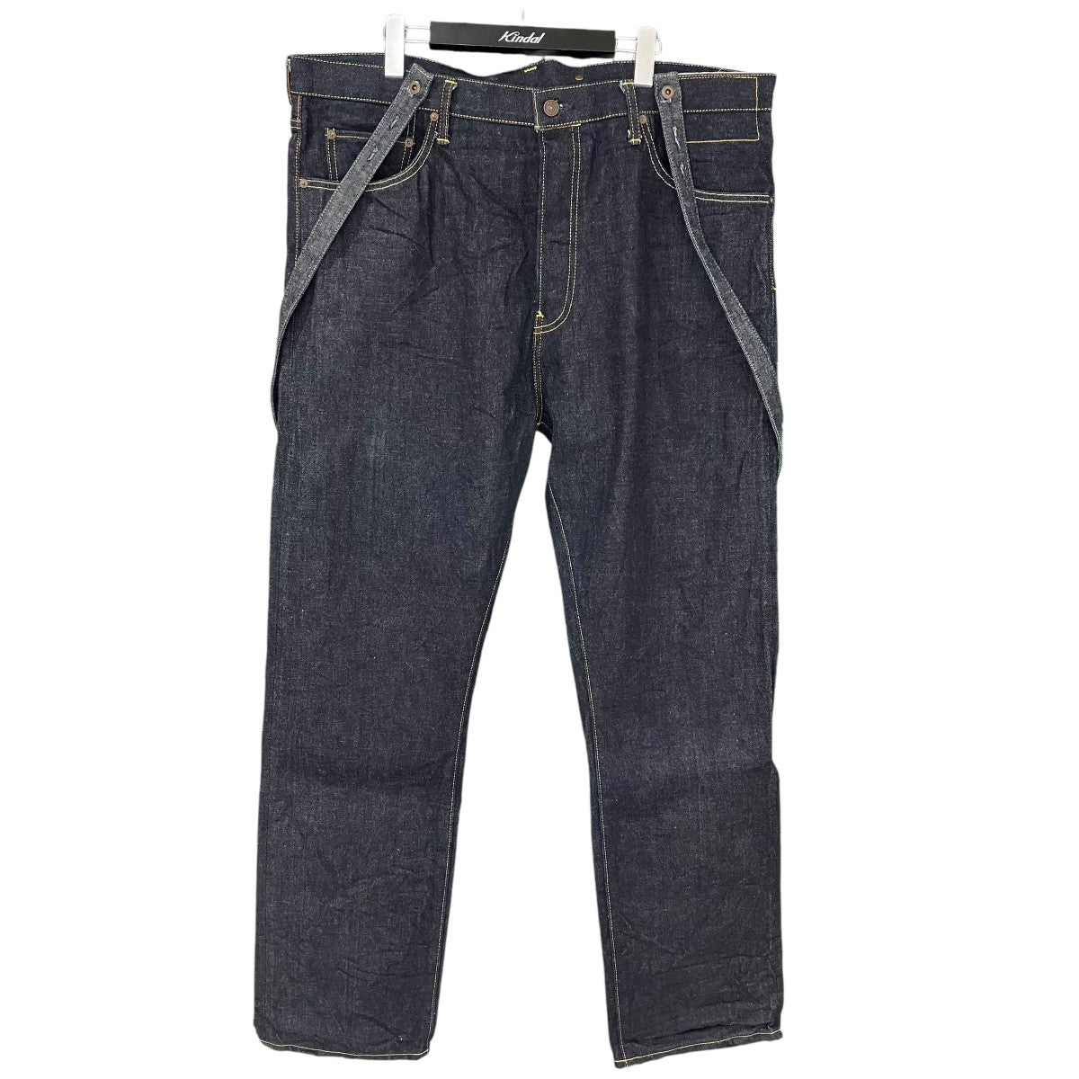 サスペンダー付 Social sculpture denimデニムパンツ0121105005007