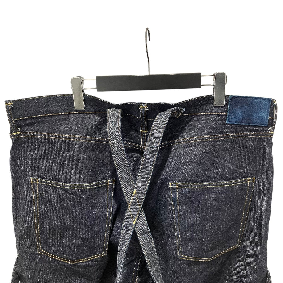 サスペンダー付 Social sculpture denimデニムパンツ0121105005007