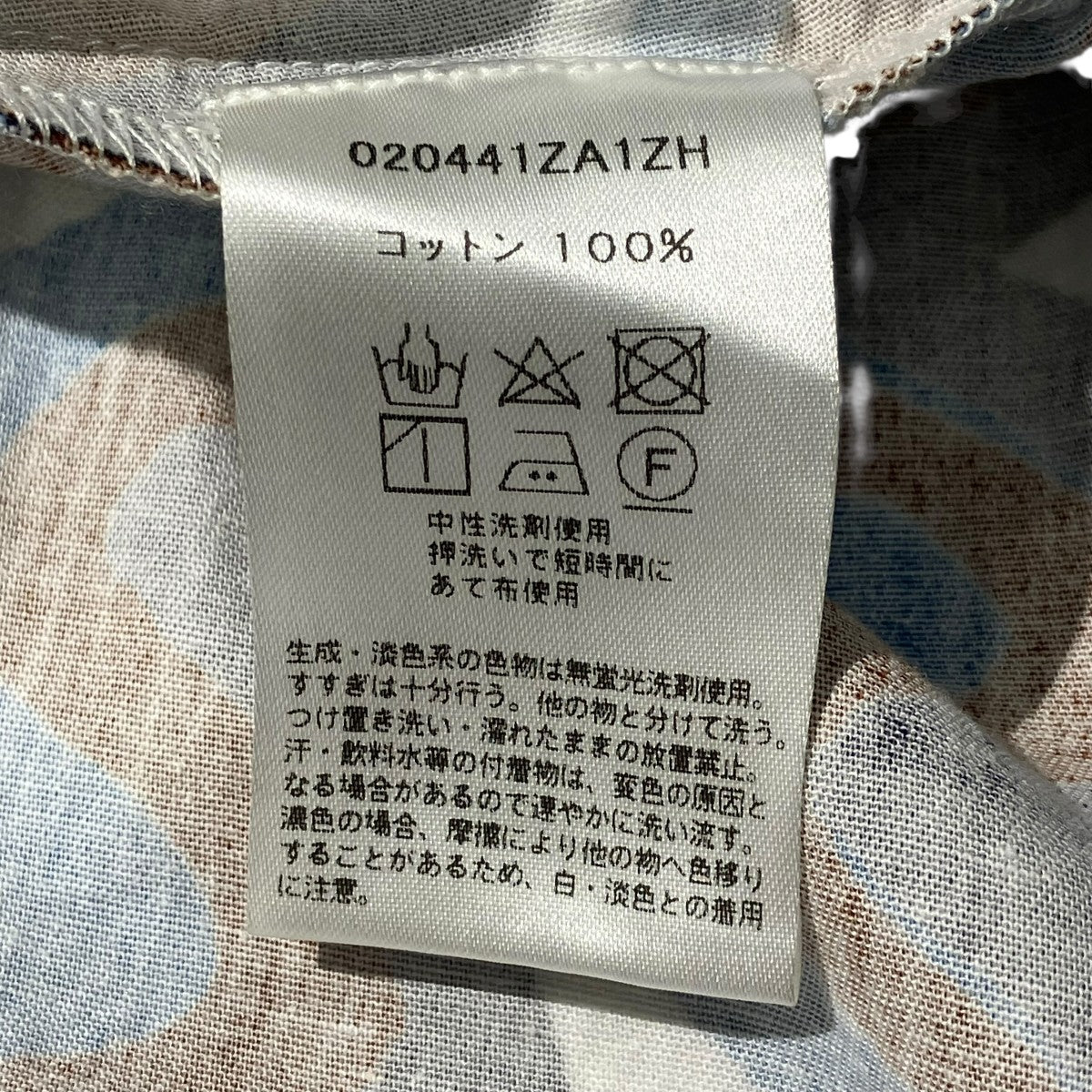 セーラーカラーワンピース総柄半袖ワンピース020441ZA1ZH