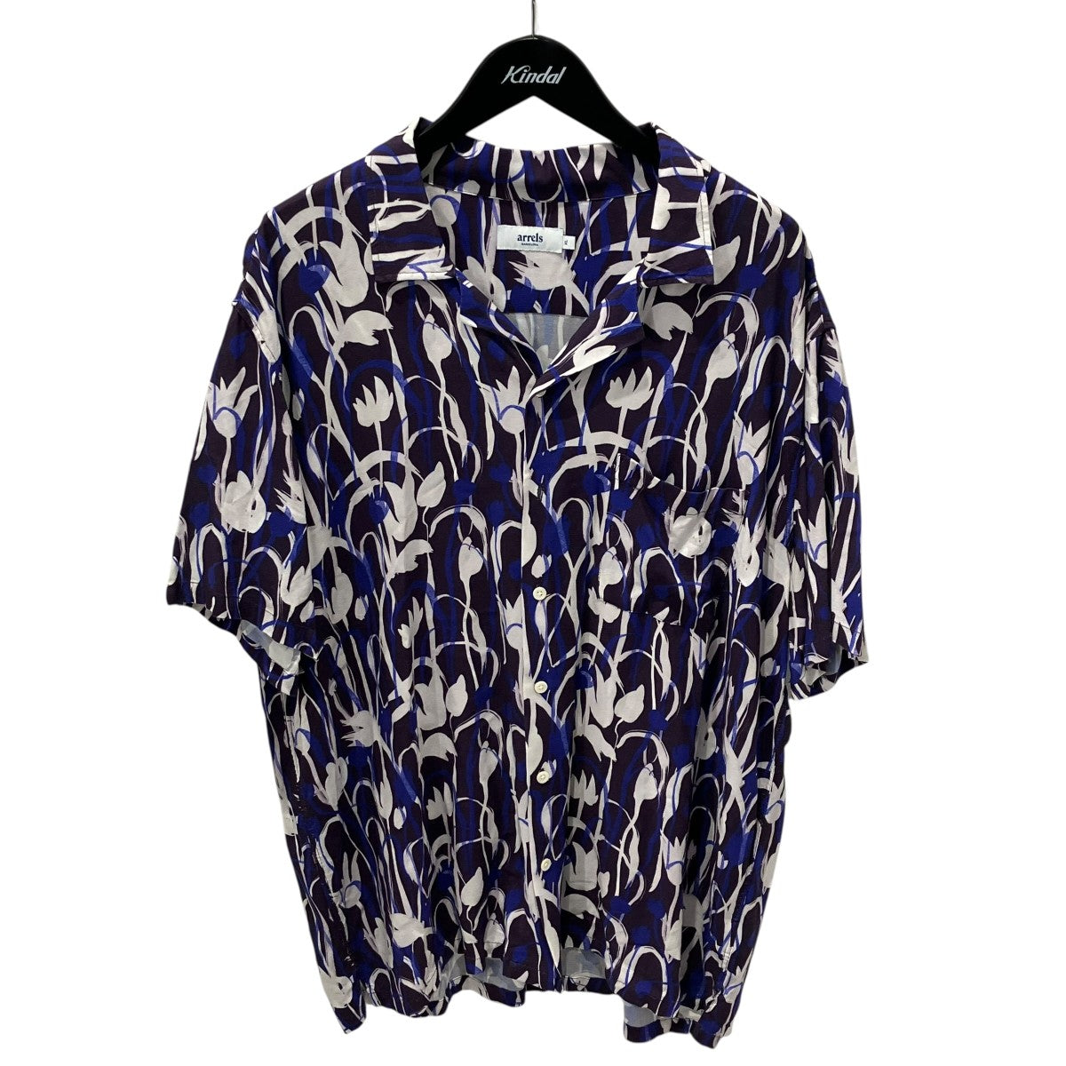 TURIP PRINT SHORT SLEEVED SHIRT IN COTTON半袖シャツ