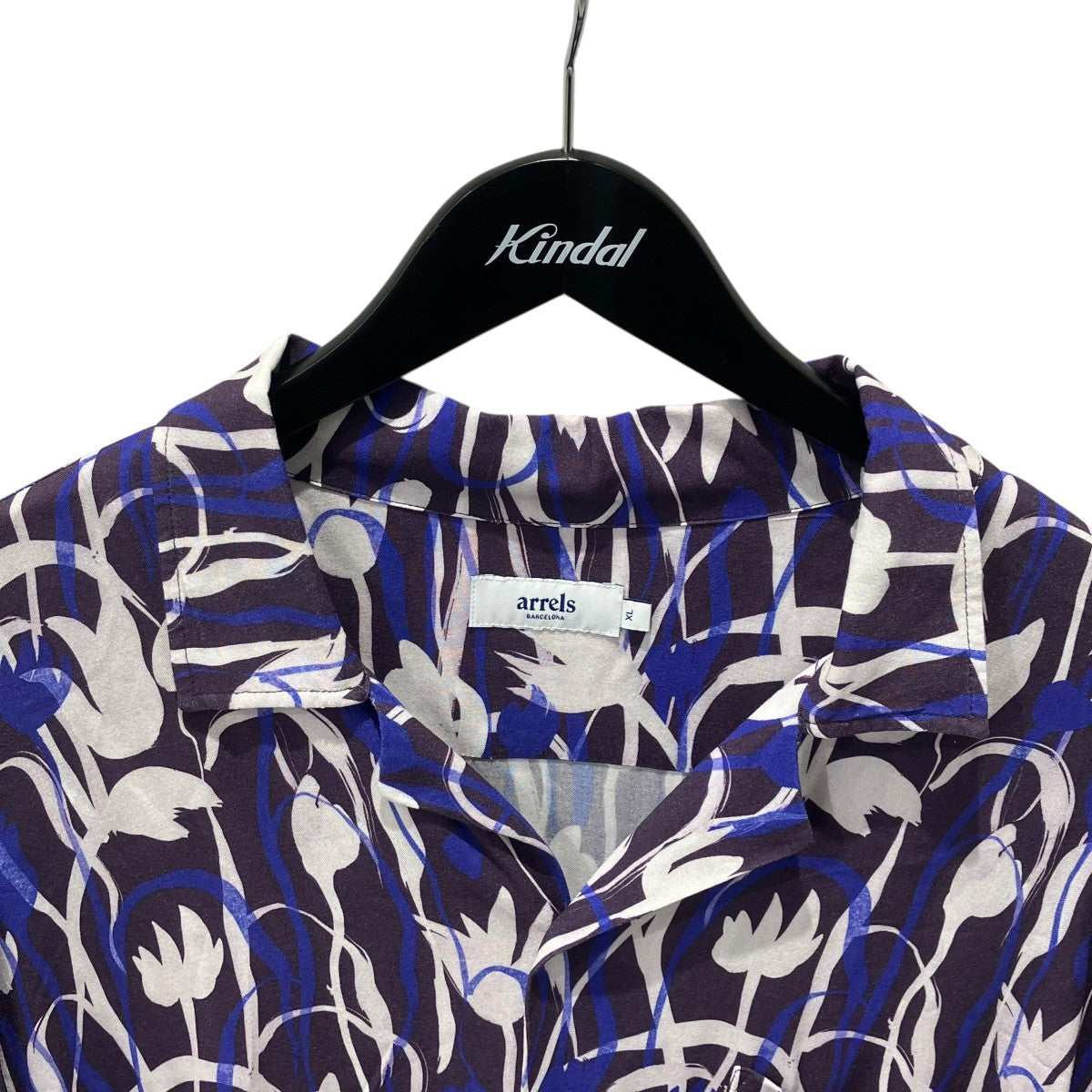 TURIP PRINT SHORT SLEEVED SHIRT IN COTTON半袖シャツ