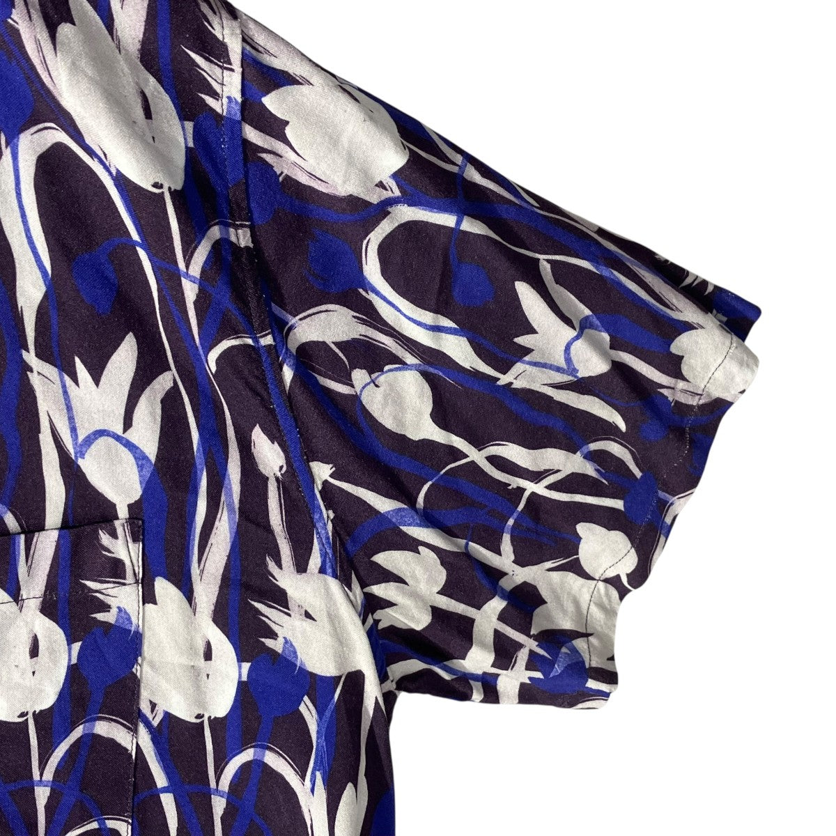 TURIP PRINT SHORT SLEEVED SHIRT IN COTTON半袖シャツ