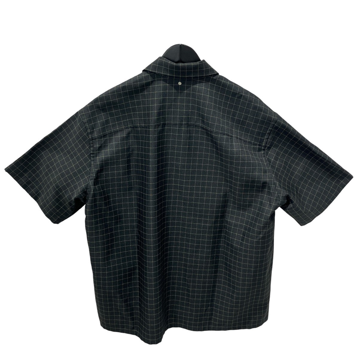 スナップボタンチェック半袖シャツ23E28OAU60