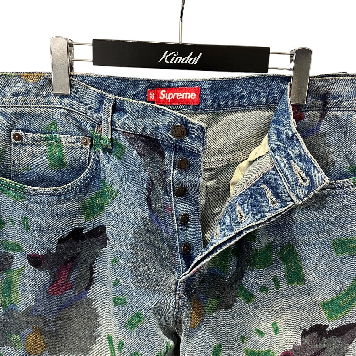 25AWALL DOGS GO TO HEAVEN LOOSE FIT JEANデニムパンツ