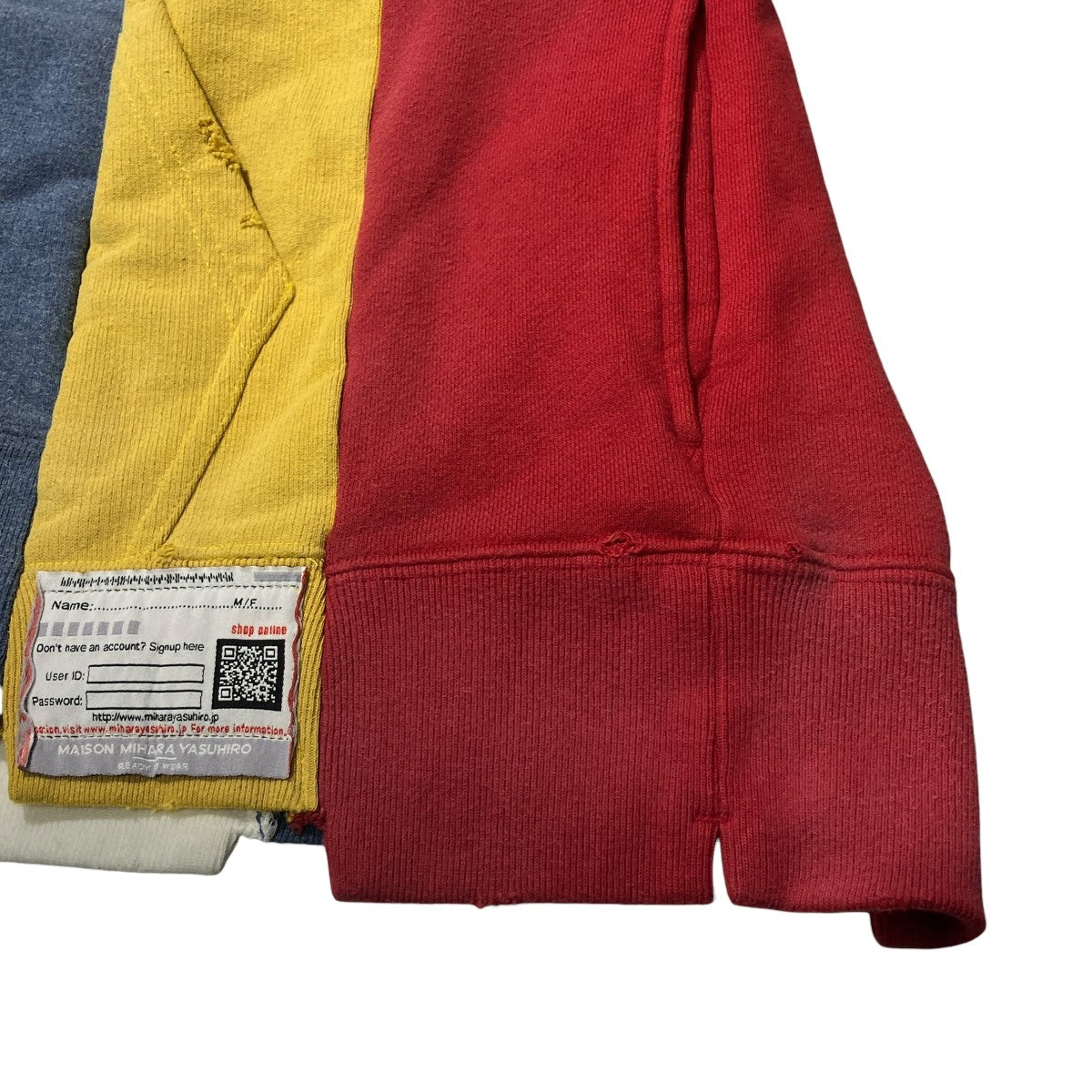 Vertical switching hoodieスウェットA10HD581