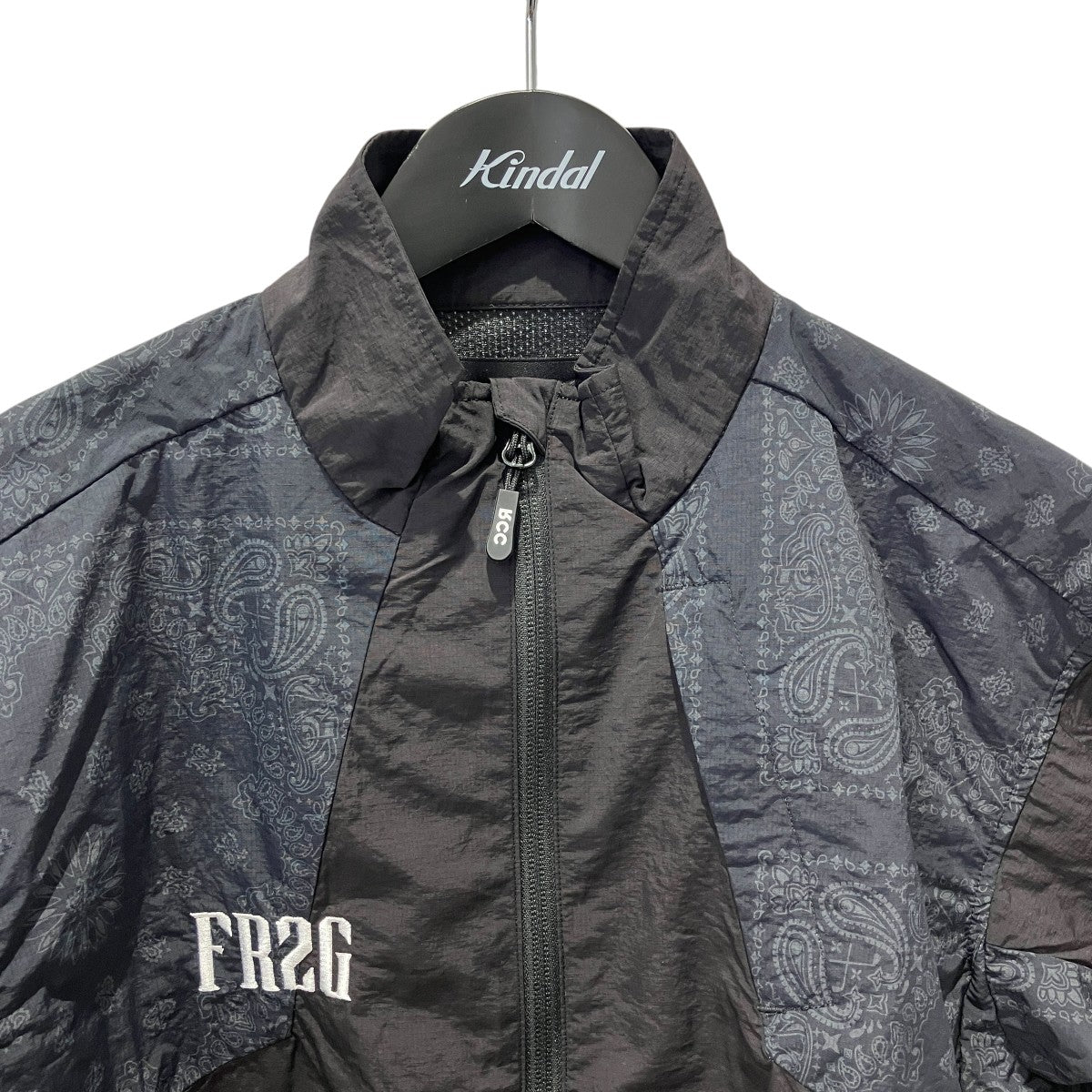 Original Paisley Pattern Switching Nylon Track Jacketトラックジャケット