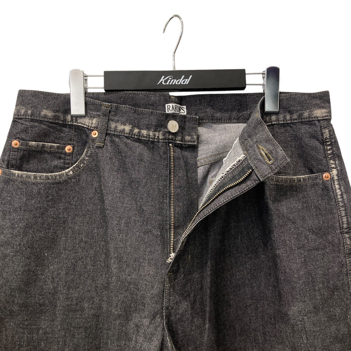 10oz Rub denimTOTO塩素擦り加工デニムパンツ14S25AF310P