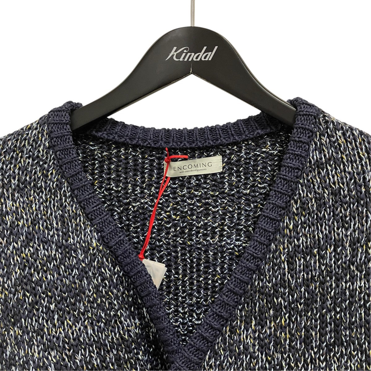 ENCOMING Knitted Asymmetric VestニットベストSS23-KNAV 古着・中古-3枚目のアイテム画像
