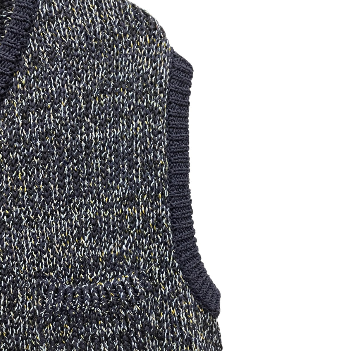 ENCOMING Knitted Asymmetric VestニットベストSS23-KNAV 古着・中古-4枚目のアイテム画像