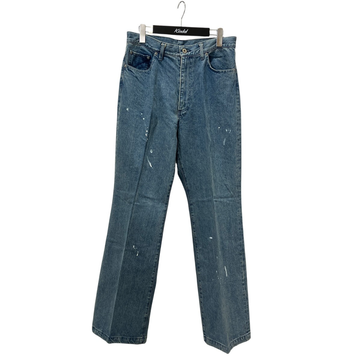 DENIM SEMI FLARED TROUSERS   LIGHT INDIGOデニムパンツRM252-012