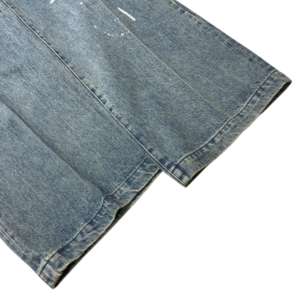 DENIM SEMI FLARED TROUSERS   LIGHT INDIGOデニムパンツRM252-012