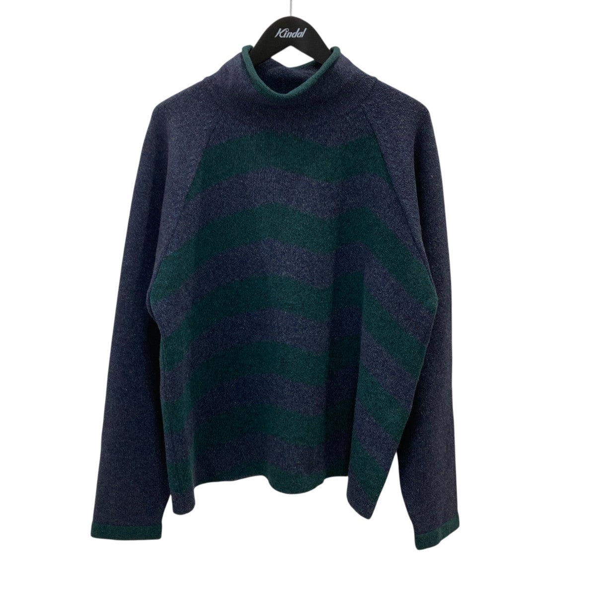 KNITTED SCARF HIGH NECK JUMPERボーダーニットAW21-SCJM