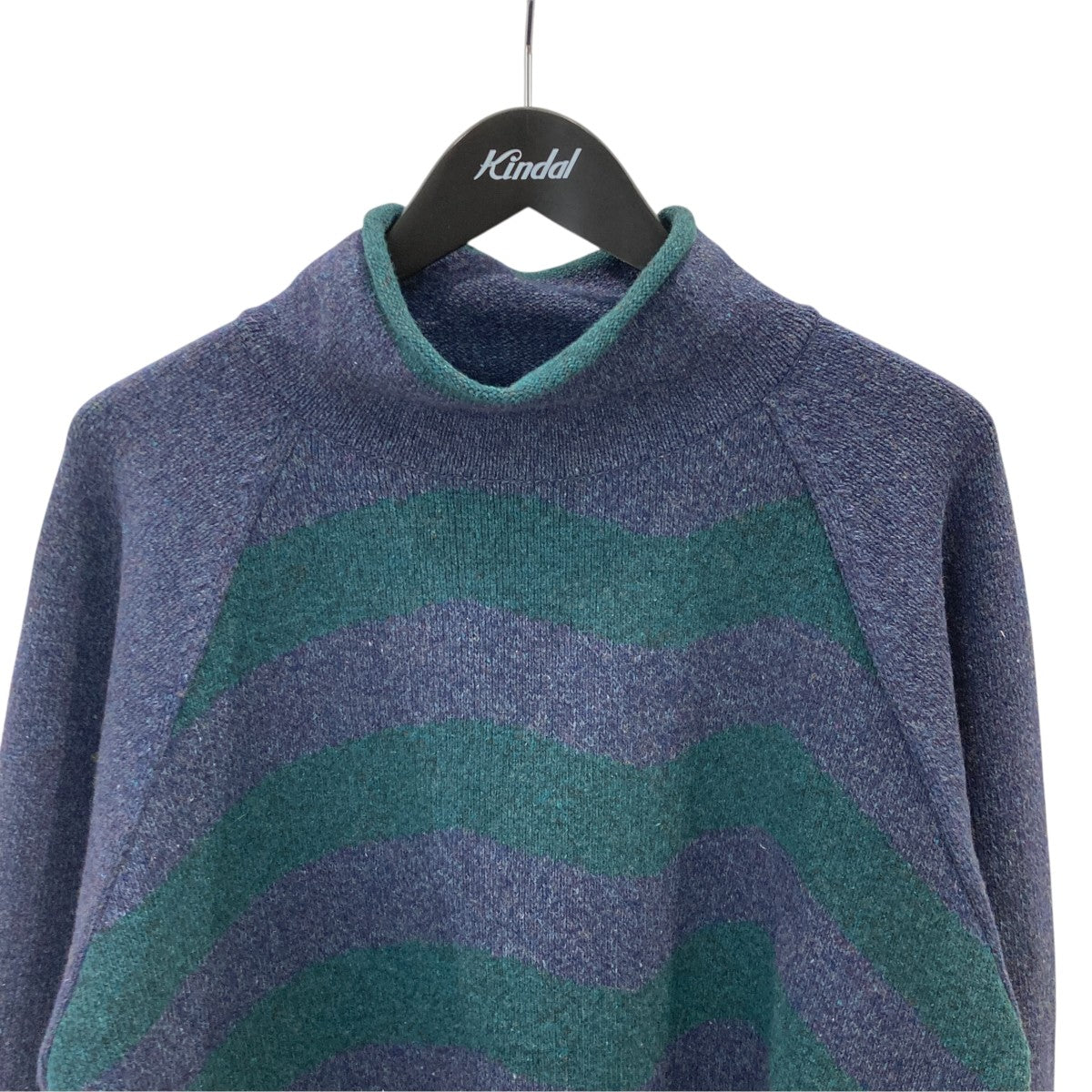 KNITTED SCARF HIGH NECK JUMPERボーダーニットAW21-SCJM