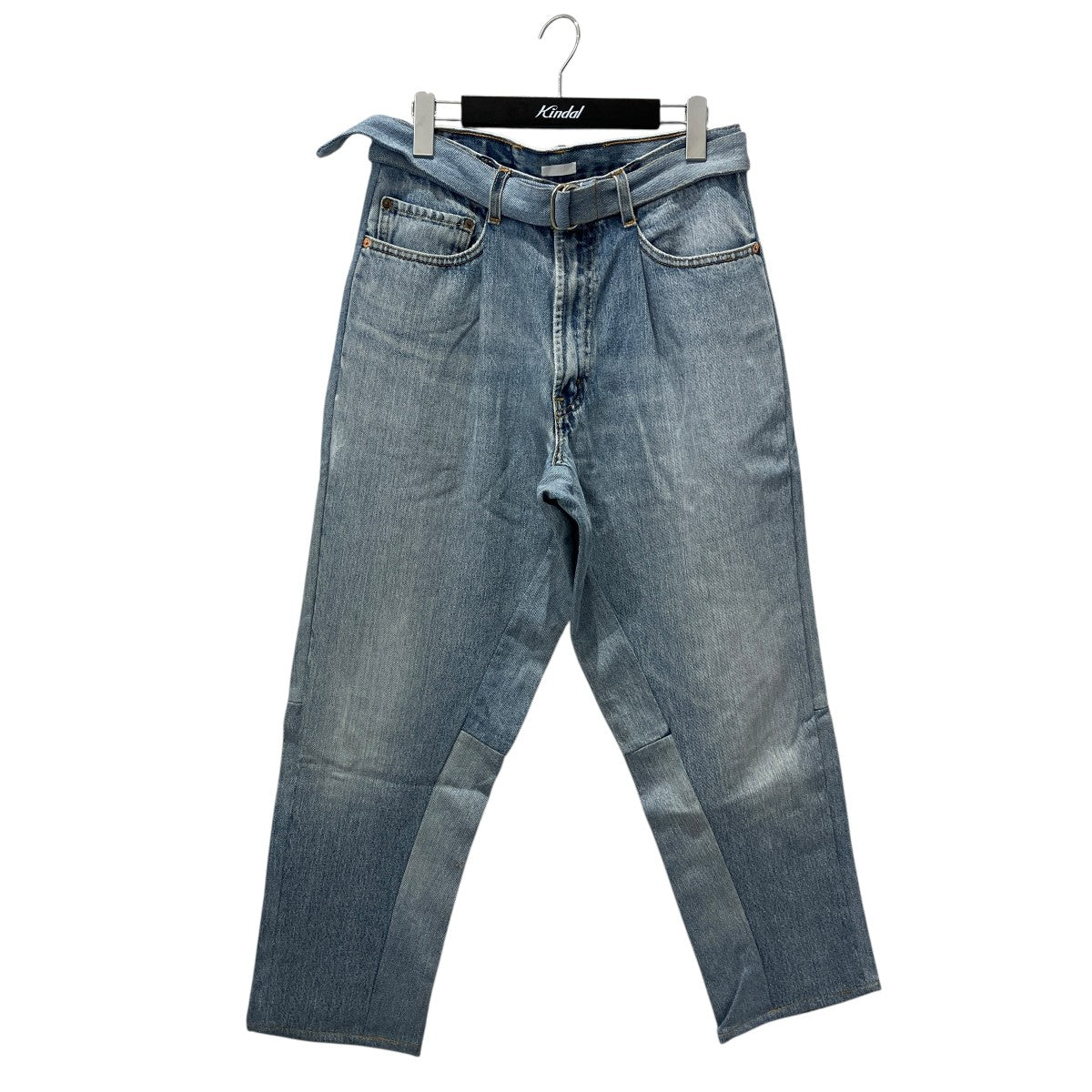 RECONSTRUCTED BELTED BUGGY DENIMデニムパンツSAU 33 DE601