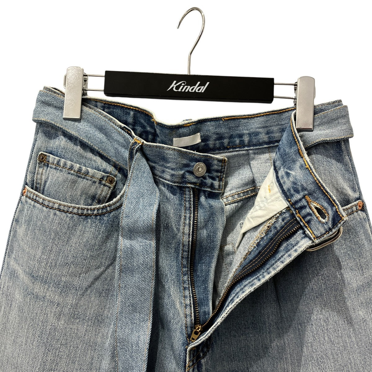 RECONSTRUCTED BELTED BUGGY DENIMデニムパンツSAU 33 DE601
