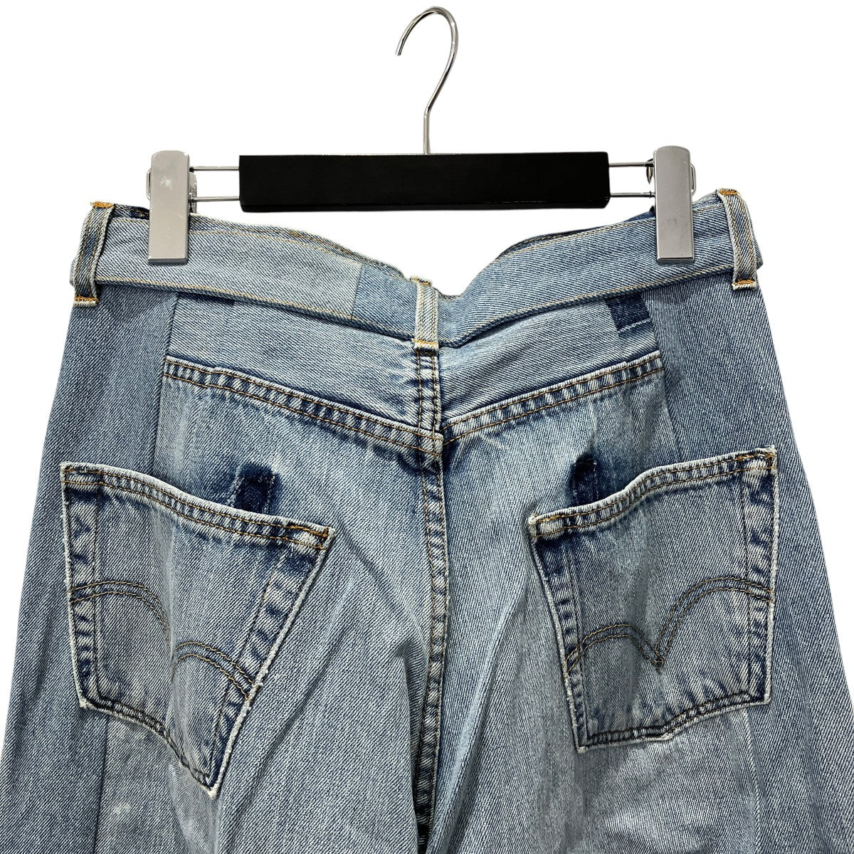 RECONSTRUCTED BELTED BUGGY DENIMデニムパンツSAU 33 DE601