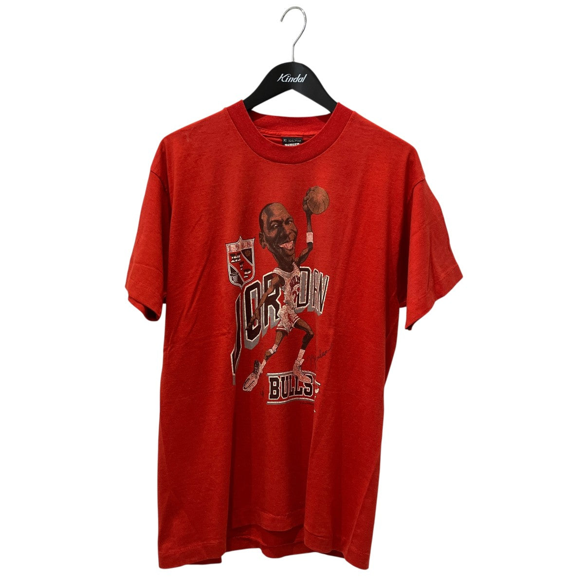 80sSCREEN STARS BESTマイケル・ジョーダン・カリカチュアTシャツ